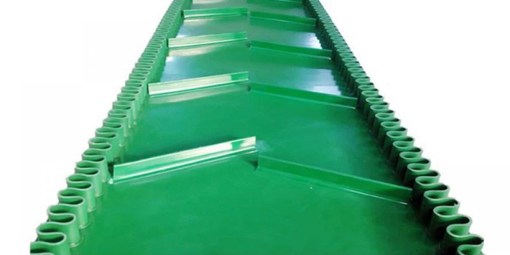 PU baffle food conveyor belt